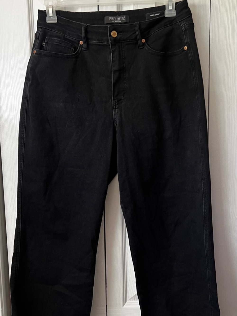 Judy Blue Black High-Rise Wide-Leg Jeans - Picture 2 of 9